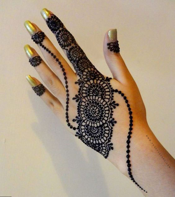 Henna For Wedding Easy Mehndi Design In Finger