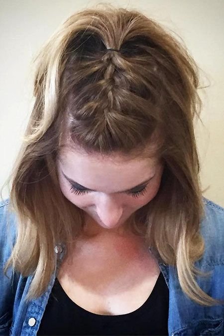 Braid style pony for summers