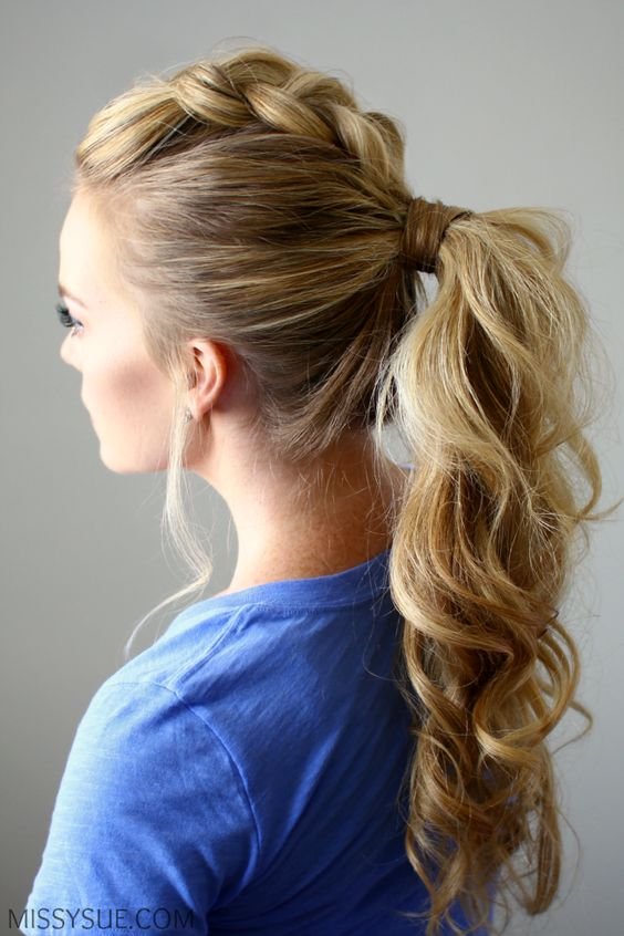 dutch ponytail for college girls