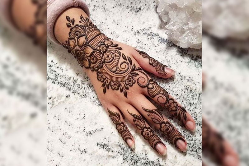 9. Download Beautiful Nail Mehndi Designs for Every Occasion - wide 6