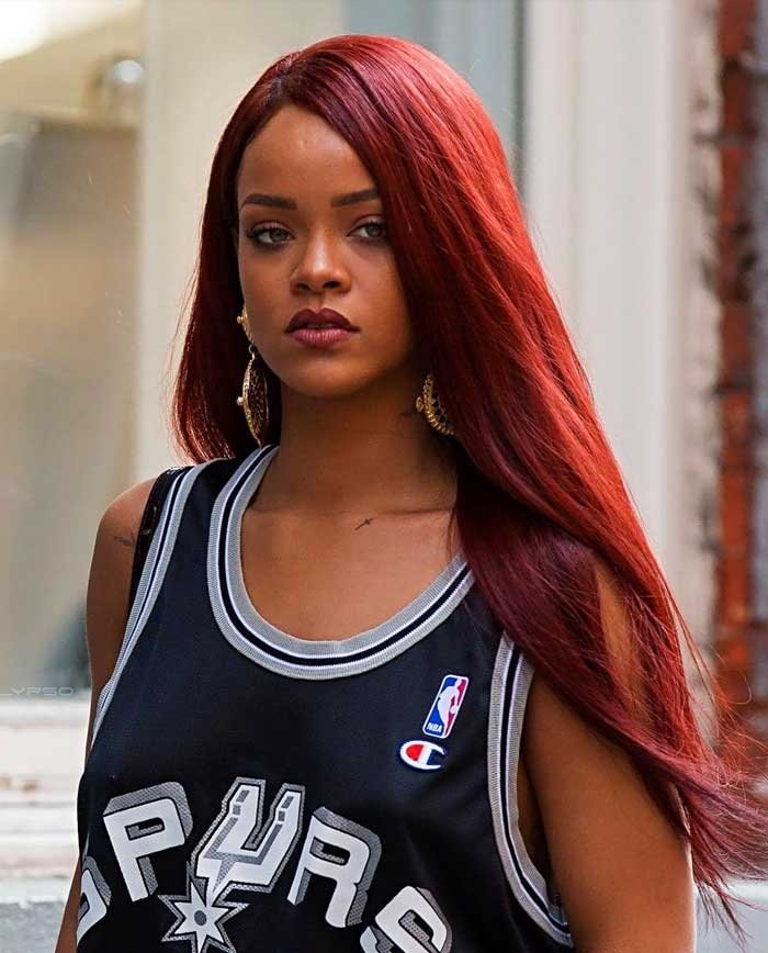 Rihanna - famous redhead actresses