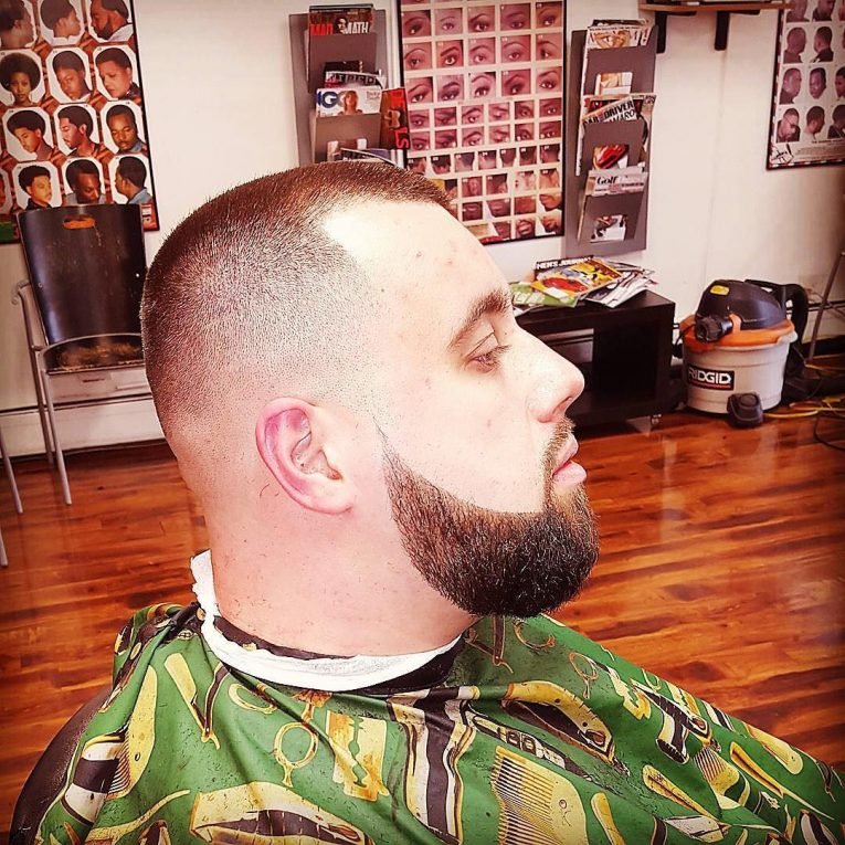 Buzz Cut hair style for fat guys