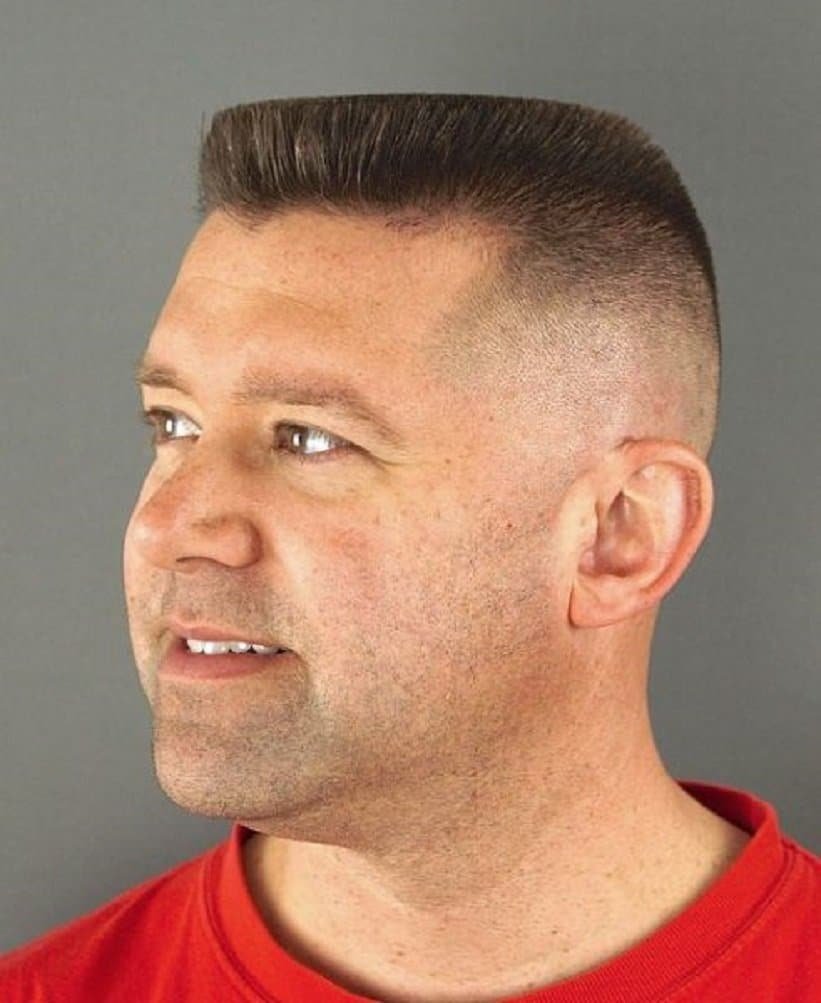 Flat Top Hairstyle for fat guys